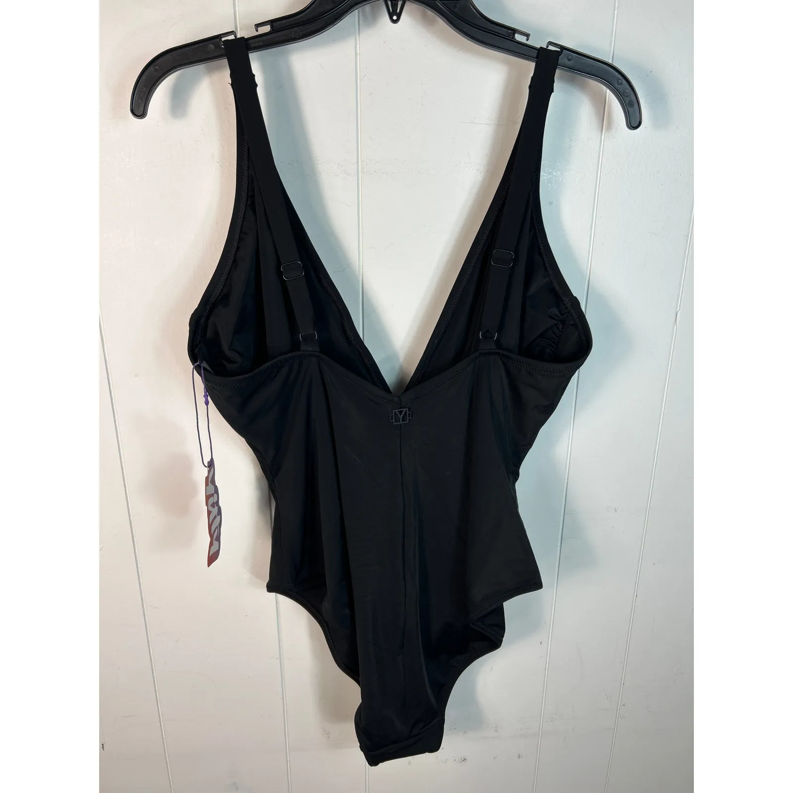 Yitty shaping swim plunge one piece in Black. Size 2X. NWT - Image 5