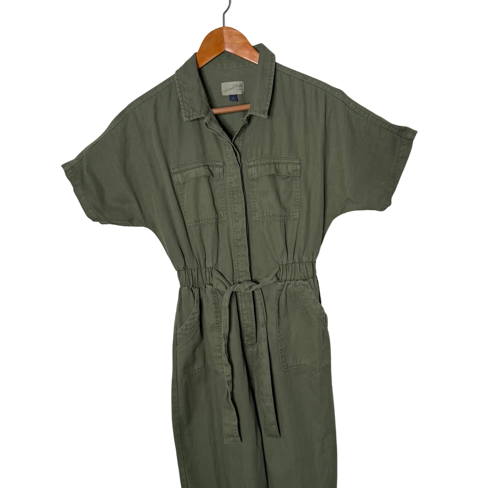 Universal Thread Utility Jumpsuit Green Size 4 Boiler Belted Cargo Gorpcore - Image 5