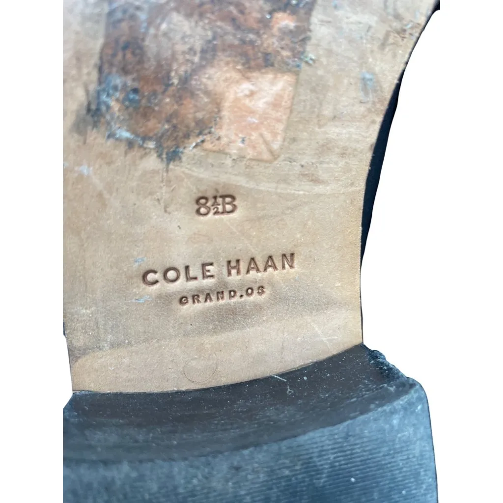 Cole Haan Grand Womans Black Leather Mid Calf Line Boots Sz 8.5B SKU 9508 - Image 7