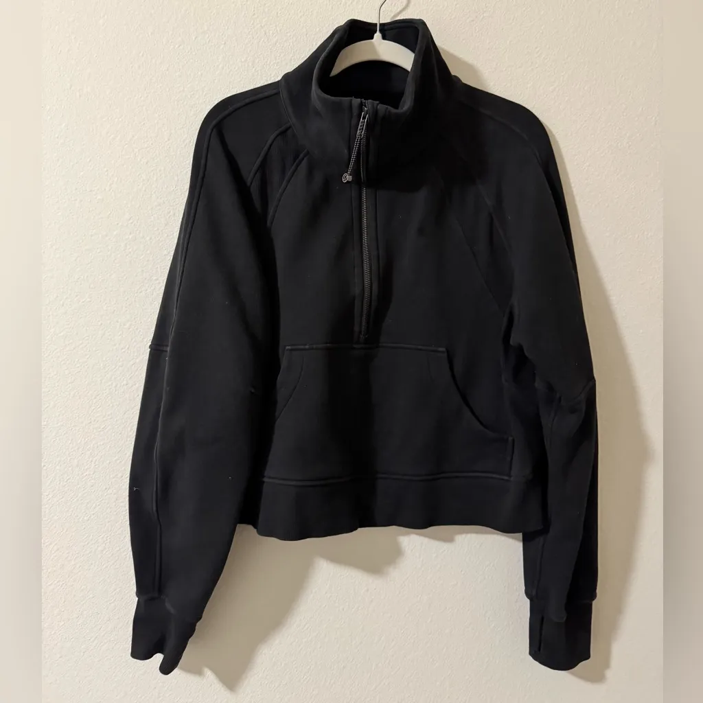 Lululemon scuba oversized half zip hoodie - black M/L - Image 3