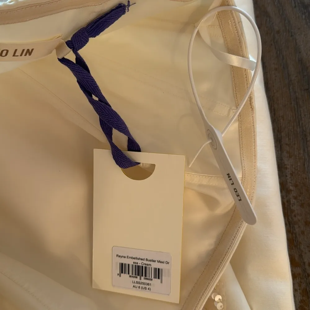 Leo Lin Rayna Embellished Bustier Maxi Dress Size 4 - Image 7