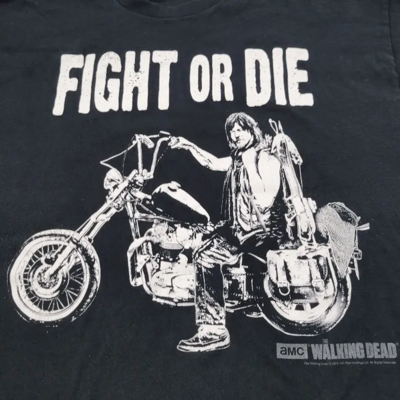 2013 The Walking Dead Shirt Size XL By  Daryl Dixon Fight Or Die AMC Unisex T-shirt - Image 4