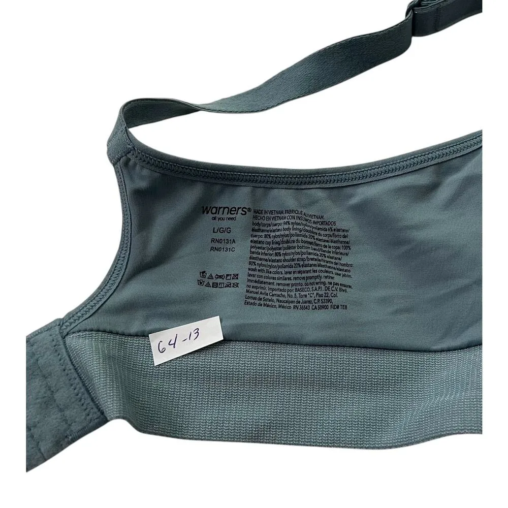 Warners Blue Maternity Nursing Wireless Comfort Bra Women Size Large | 64 - Image 7