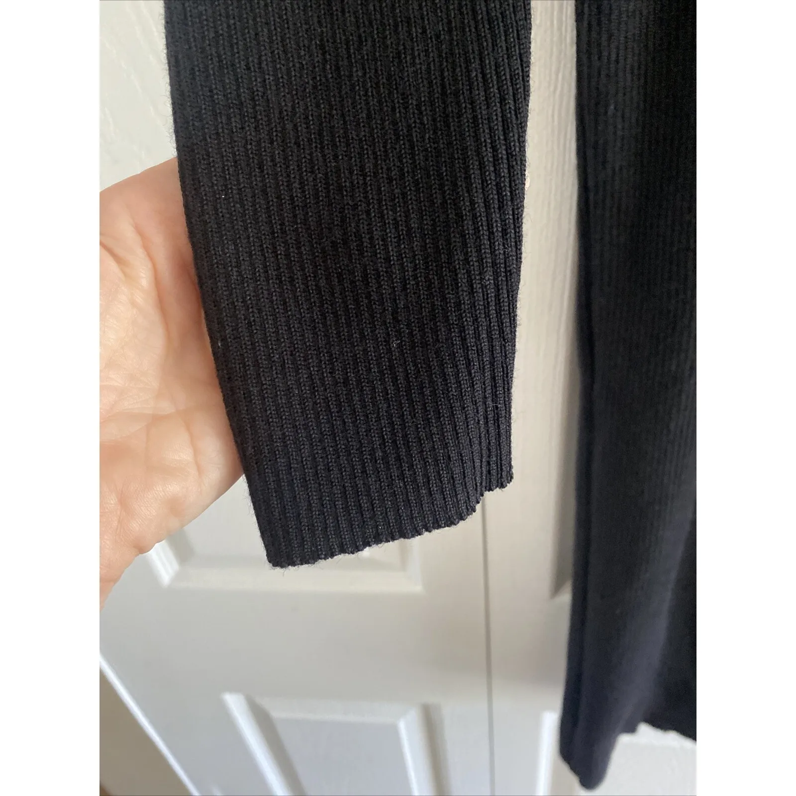 Lolita Lempicka Paris Womens‎ 2 Black High Neck Ribbed Long Sleeve Sweater Dress - Image 3