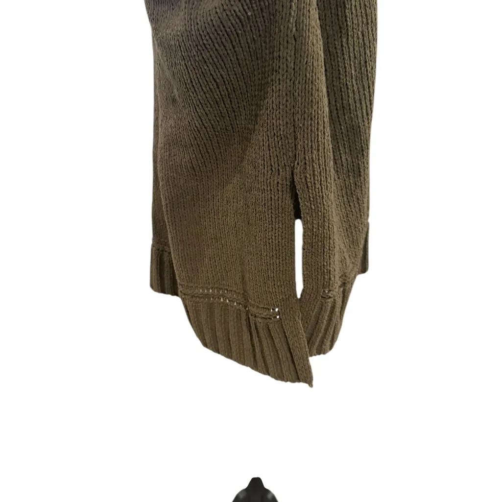 Aerie Turtle Neck Sweater Brown / Green Small - Image 3