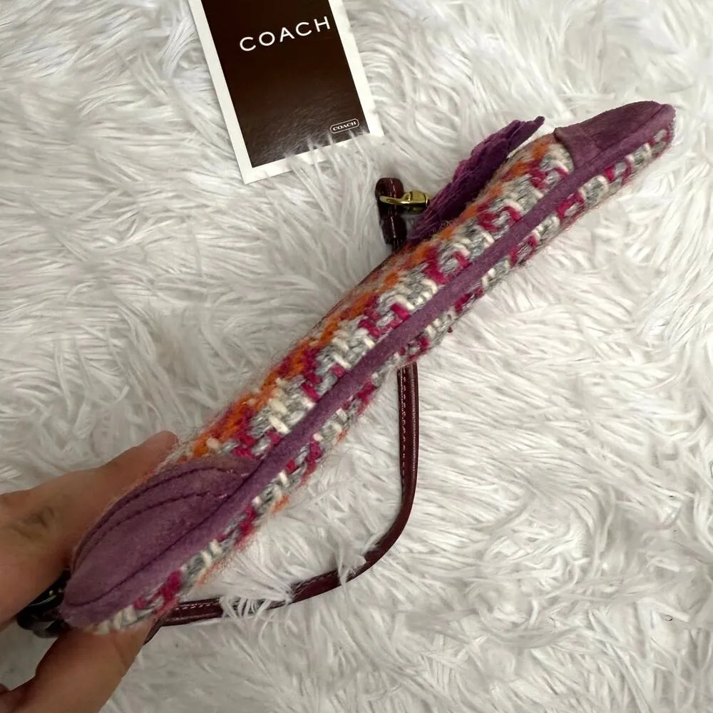 NWT COACH Hampton Houndstooth Wristlet - Image 9