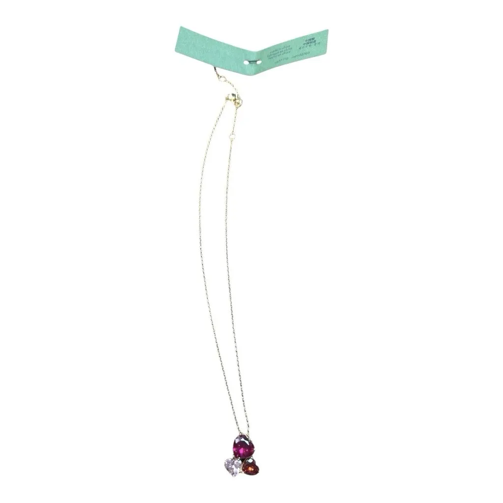 Kate Spade New York “My Love” Pendant Necklace Pink Red CZ NWT MSRP $98 - Image 4