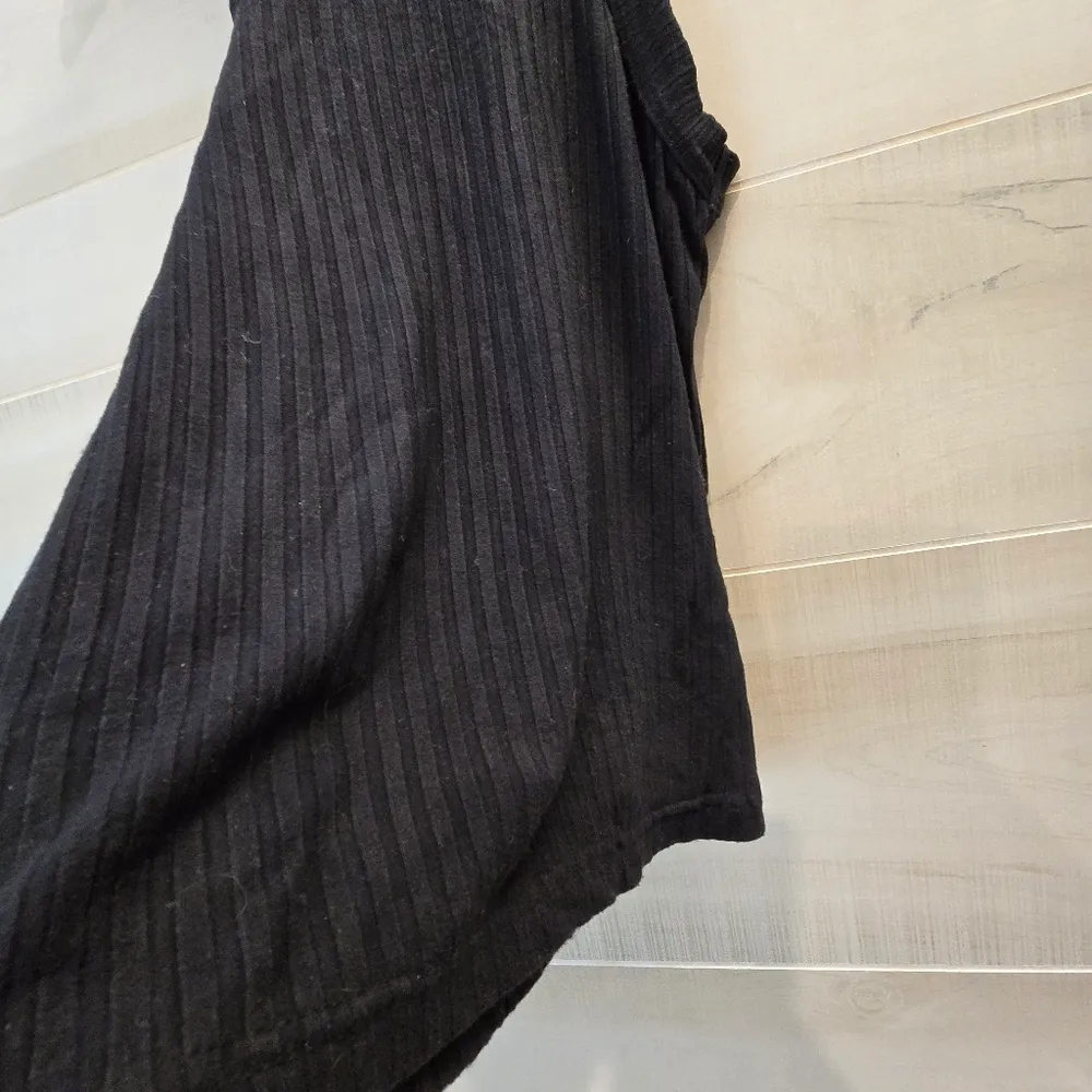 {XS} Free People Movement "Blissed Out" Ribbed Racerback Tank Top Black - Image 3