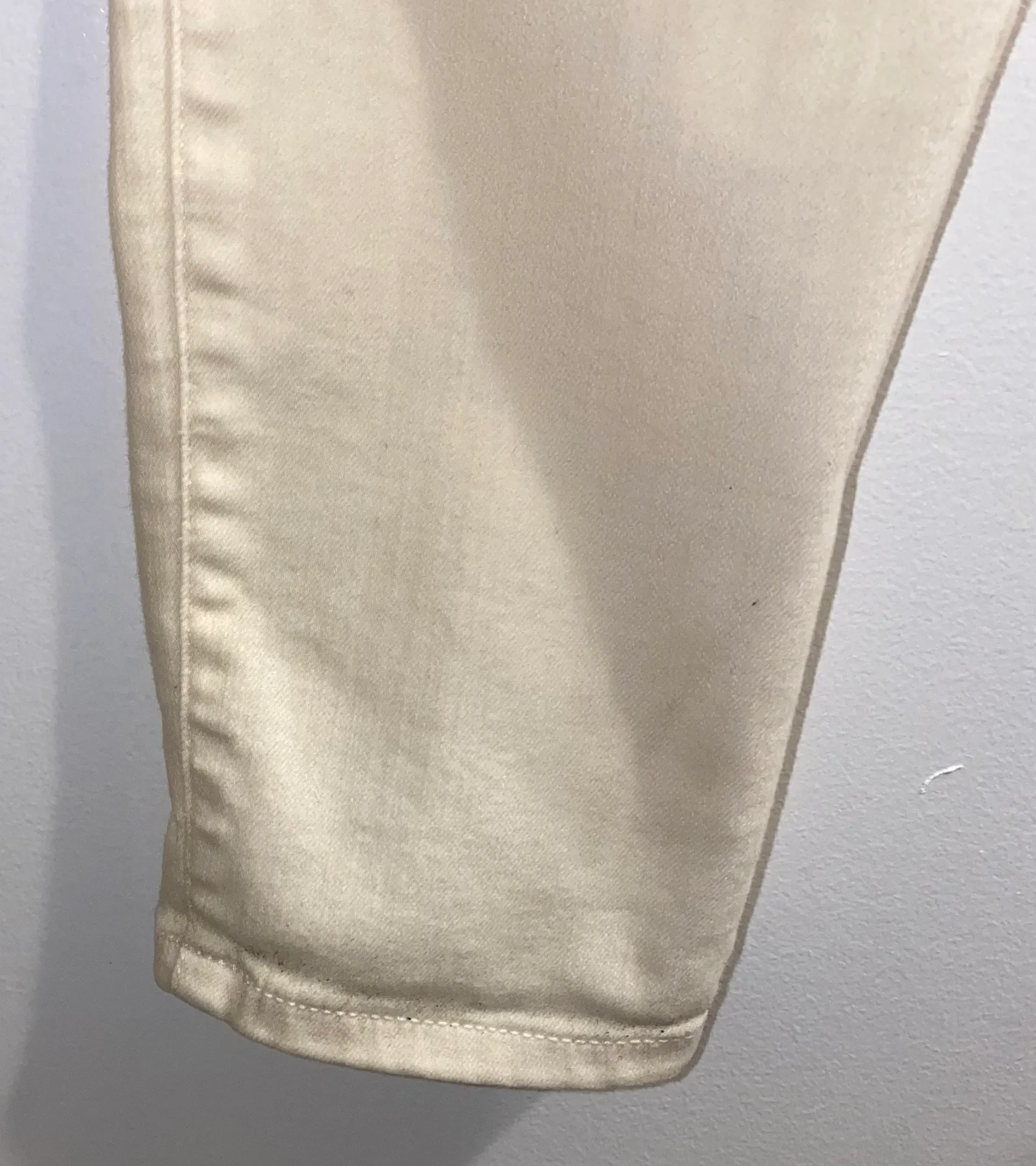 NWT $118  White High Rise Denim Leggings 33T - Image 8