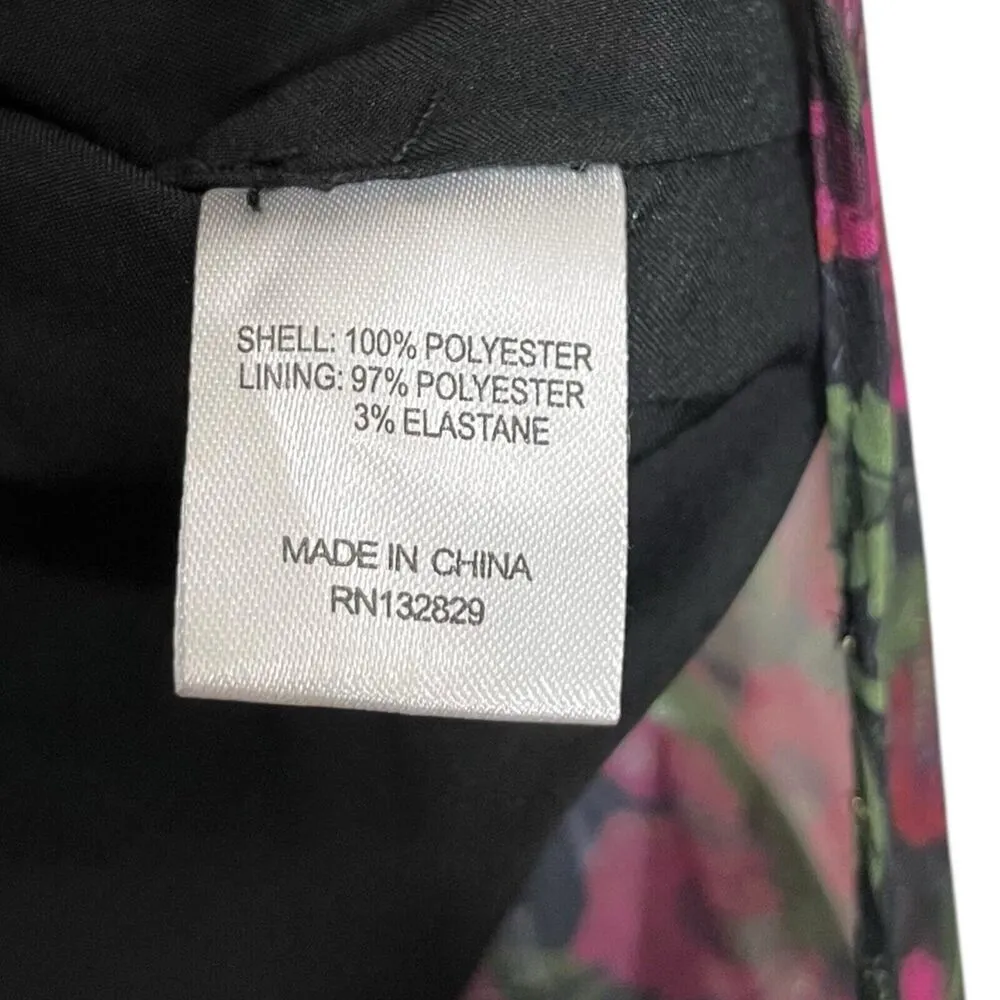 Majorelle Giana Maxi Skirt Winter Berry Asymmetrical Floral Womens Size XXS - Image 8