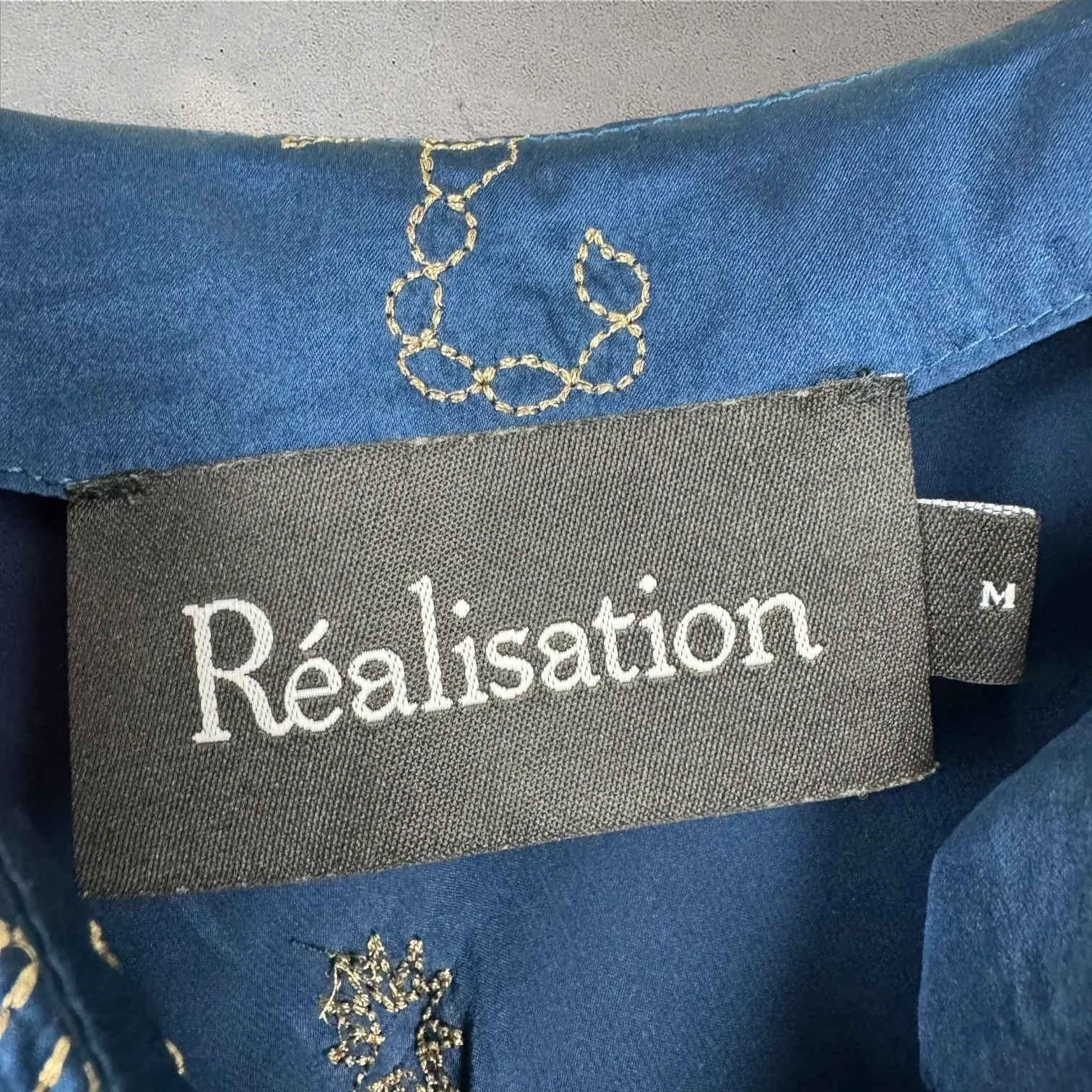 Realisation par The 1996 Zodiac Silk Embroidered Slip Dress Sz M - Image 8