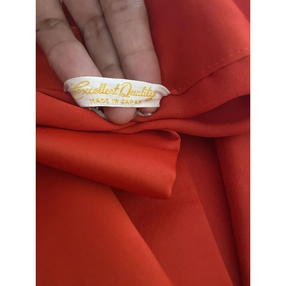 Vintage Japanese Red Embroidered Kimono Robe Long Sleeve Boho Hippie Jacket Size undefined - Image 7