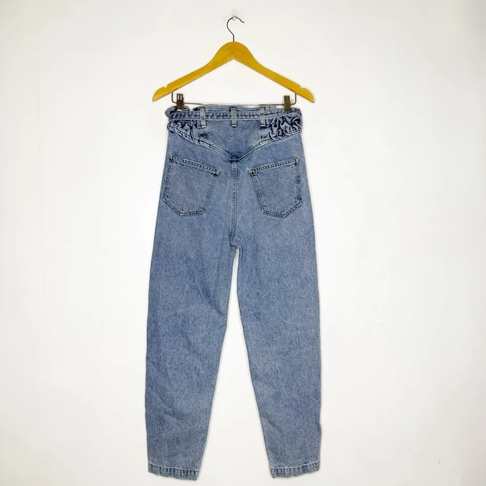 Agolde Paperbag Waist Belted Jean Riya Peg in Traffic Size 24 - Image 3