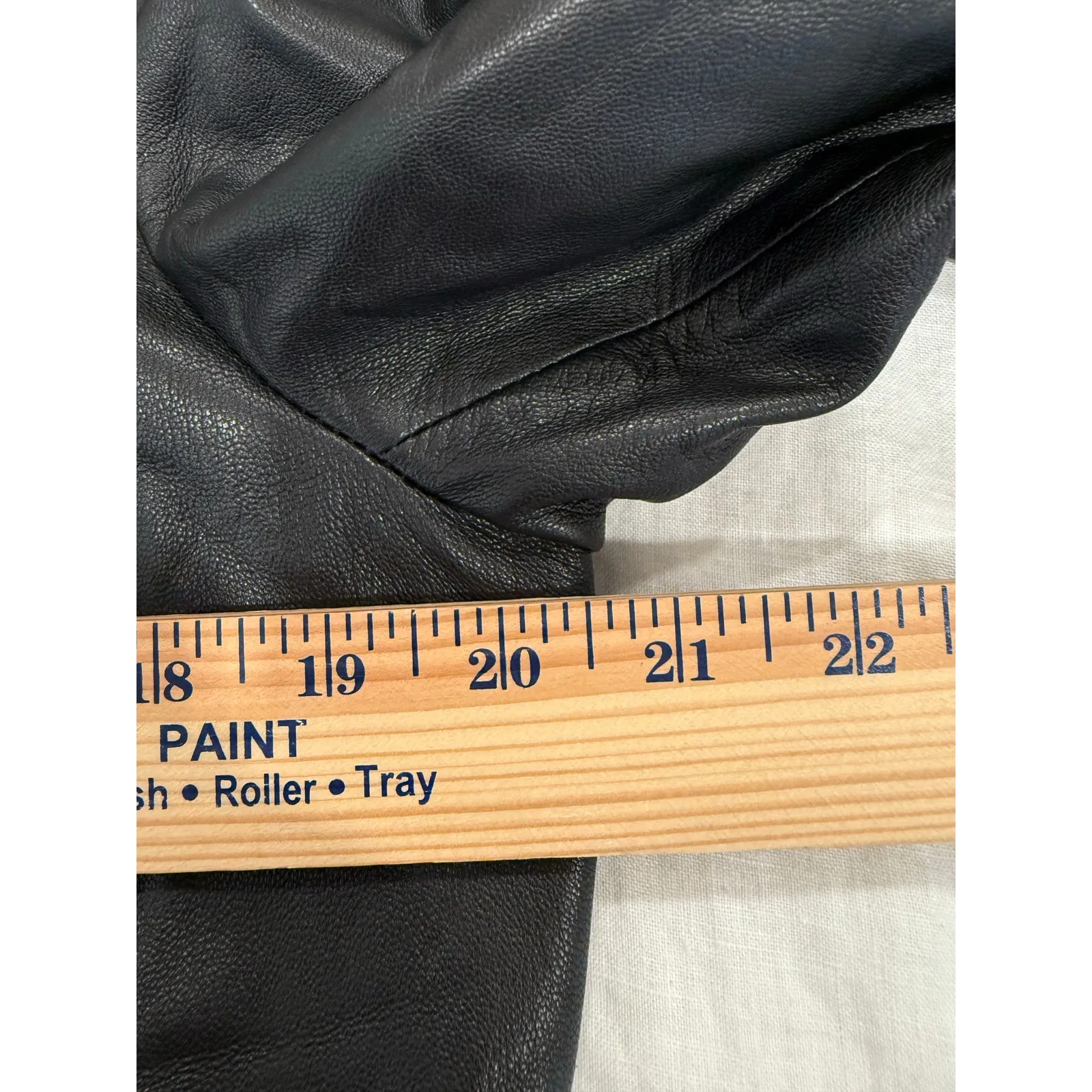 Elie Tahari Full Zip Leather Moto Jacket Black Women's Size US16 Outdoor Whimsy - Image 10