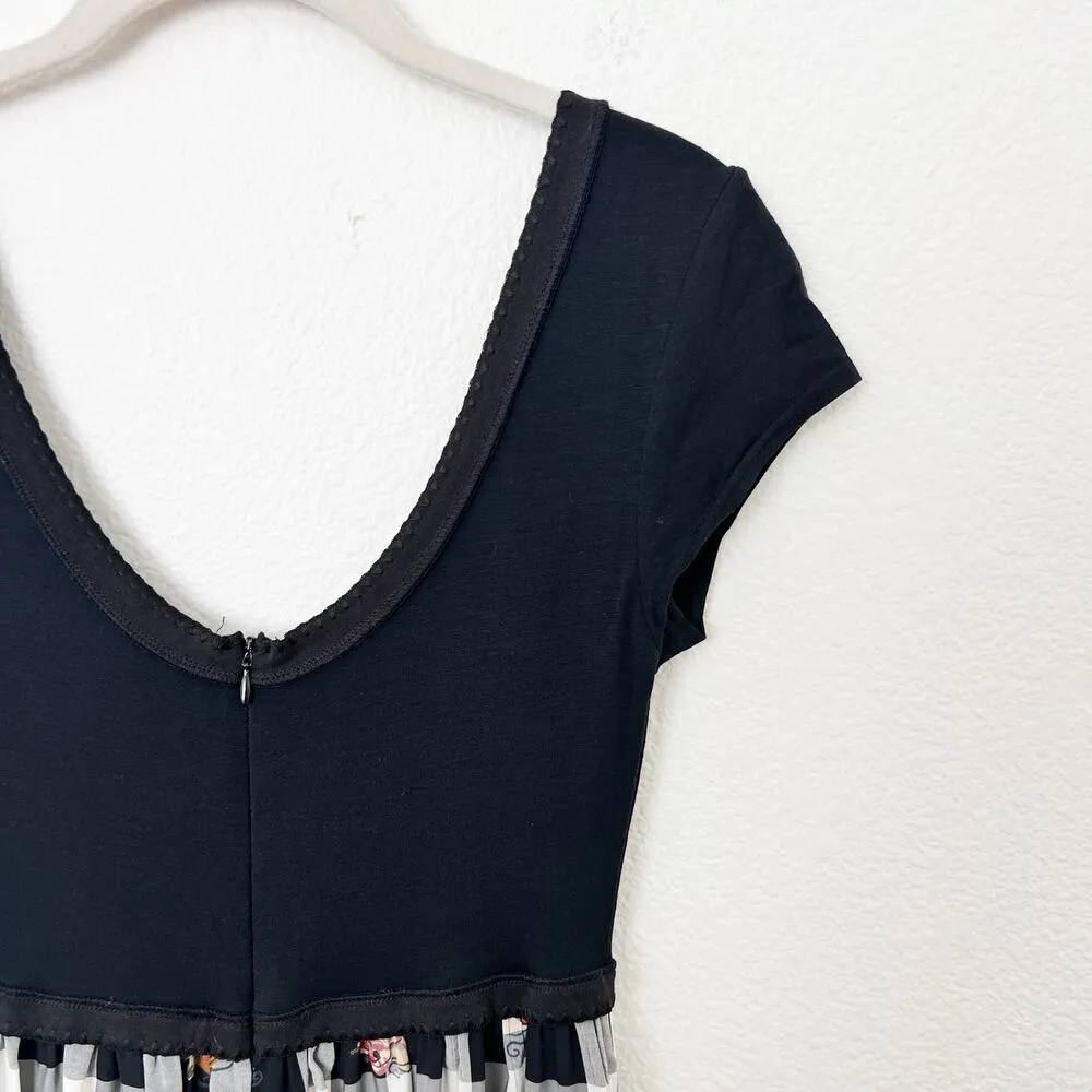 [Vintage] 90s Karen Alexander Black Plaid Wide Leg Scoop Neck Jumpsuit Size 4 - Image 9