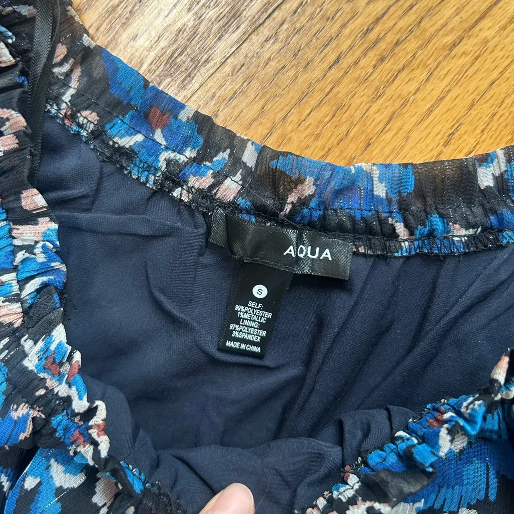 Aqua Floral Dress - Image 2