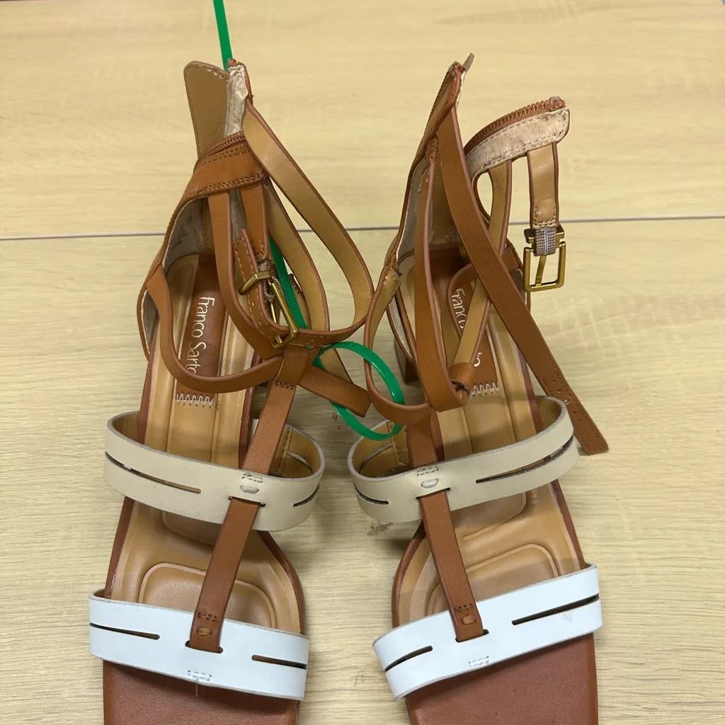 Franco Sarto Korie Women's Brown and Tan Strapy Sandal Size 6.5 NWOT - Image 3