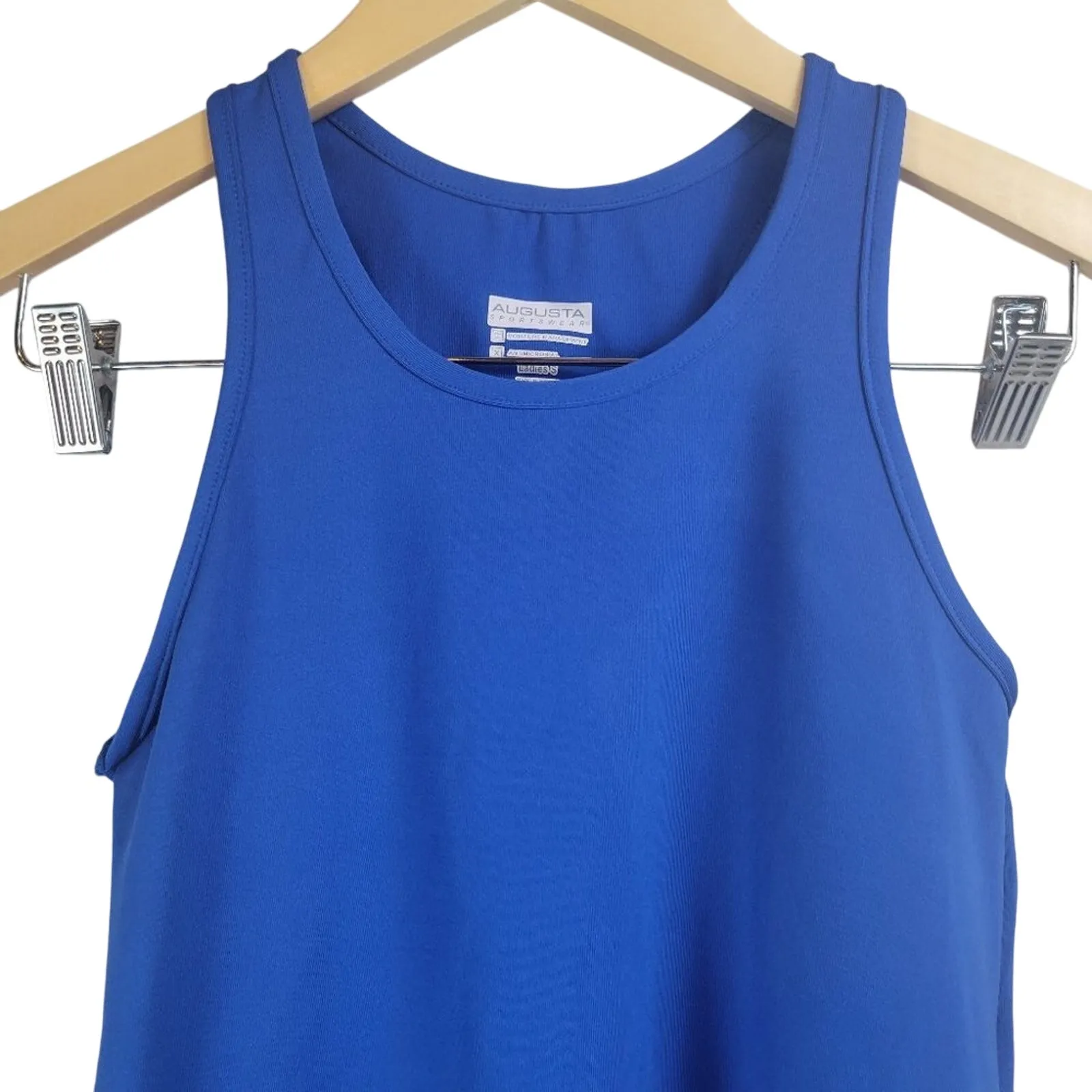 Augusta Sportswear Ladies Blue Moisture Management Antimicrobial Tank Top Size S - Image 4