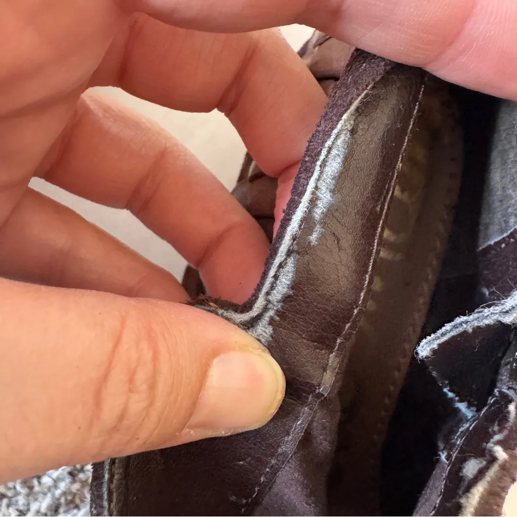 Sam Edelman Brown Suede Ankle Boots Womens 7.5 Booties Western Braided Fall - Image 7