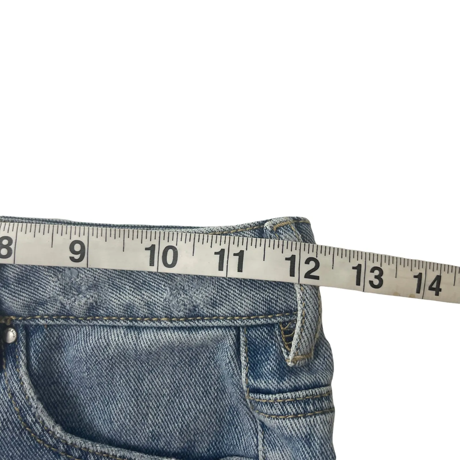 Pac Sun Size 23 High Rise‎ Festival Shorts Daisey Duke Blue - Image 4