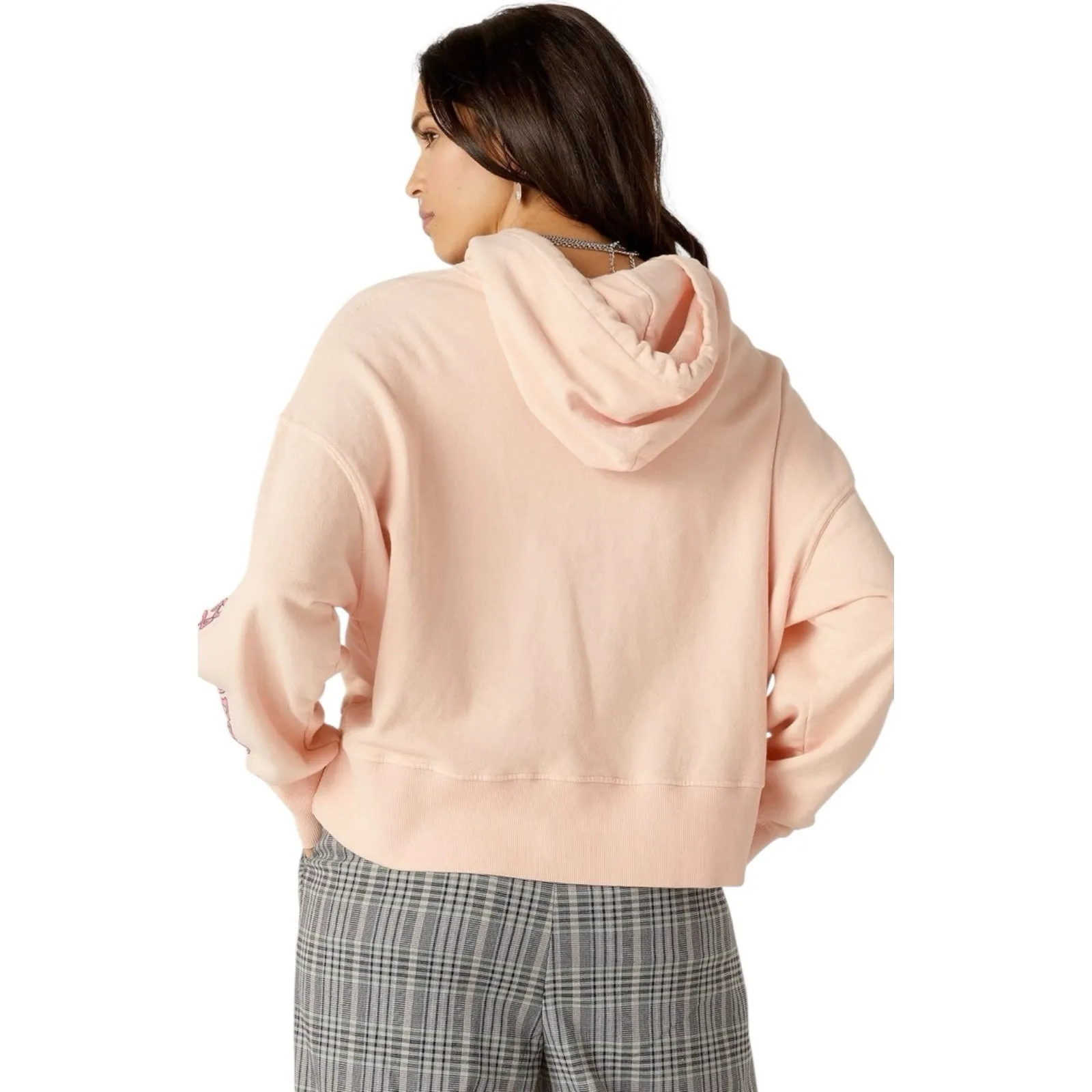 NWT Grateful‎ Dead Daydreamer Peach LA Bears Tie Dye Cropped Shrunken Hoodie XS - Image 5