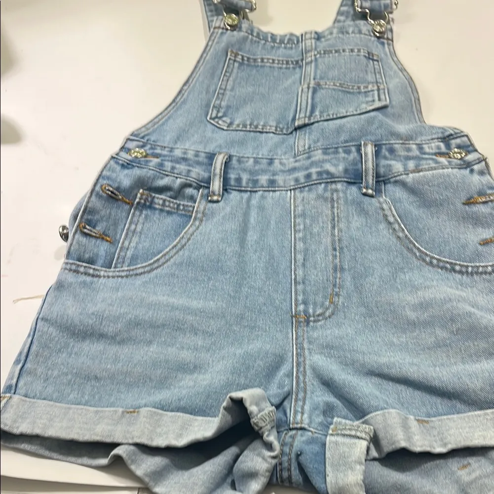 Light Blue Denim Overalls Size XS - Image 6