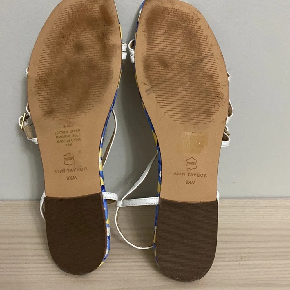 Ann Taylor white Strappy flat sandals size 9.5 - Image 7