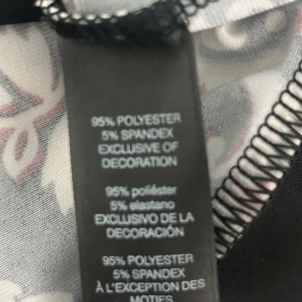 White House Black Market Floral Bell Sleeve Embroidered Neck Mini Dress XXS - Image 7