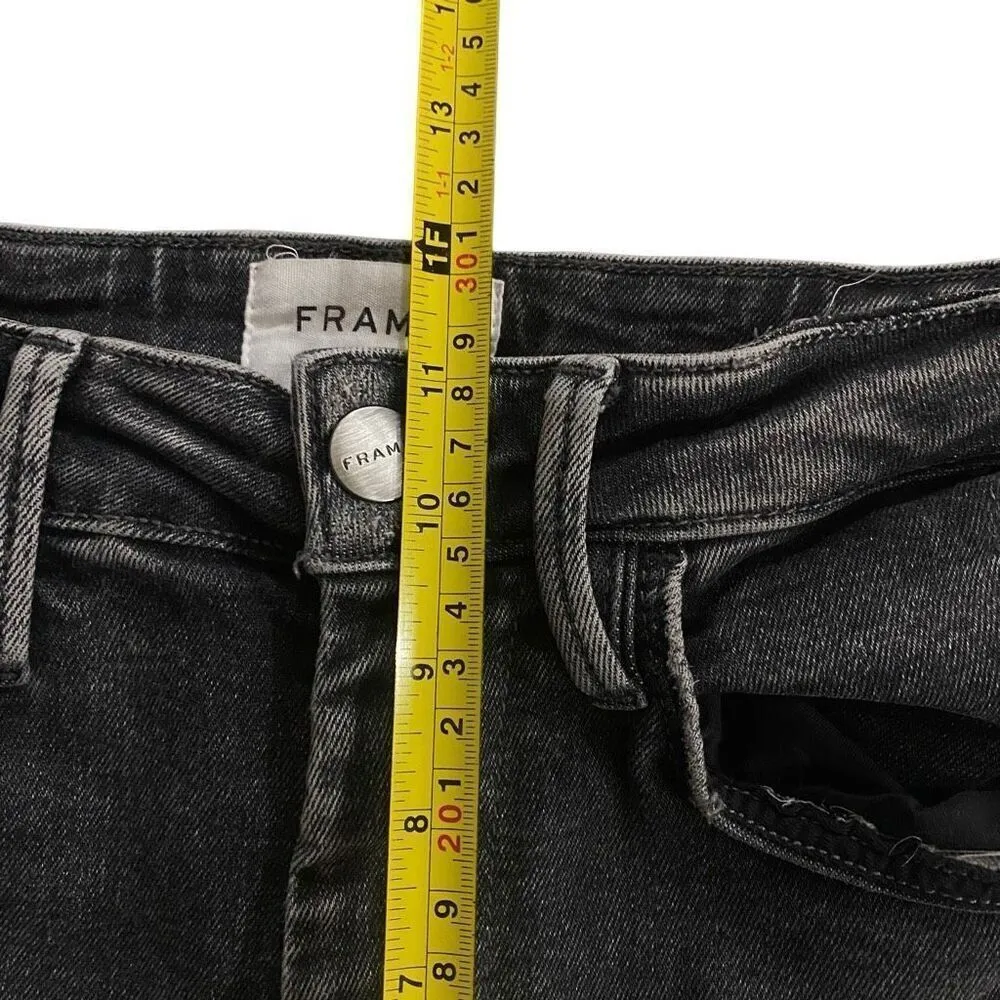 Frame gray wash  washed Le one crop mini boot size 2 - Image 7