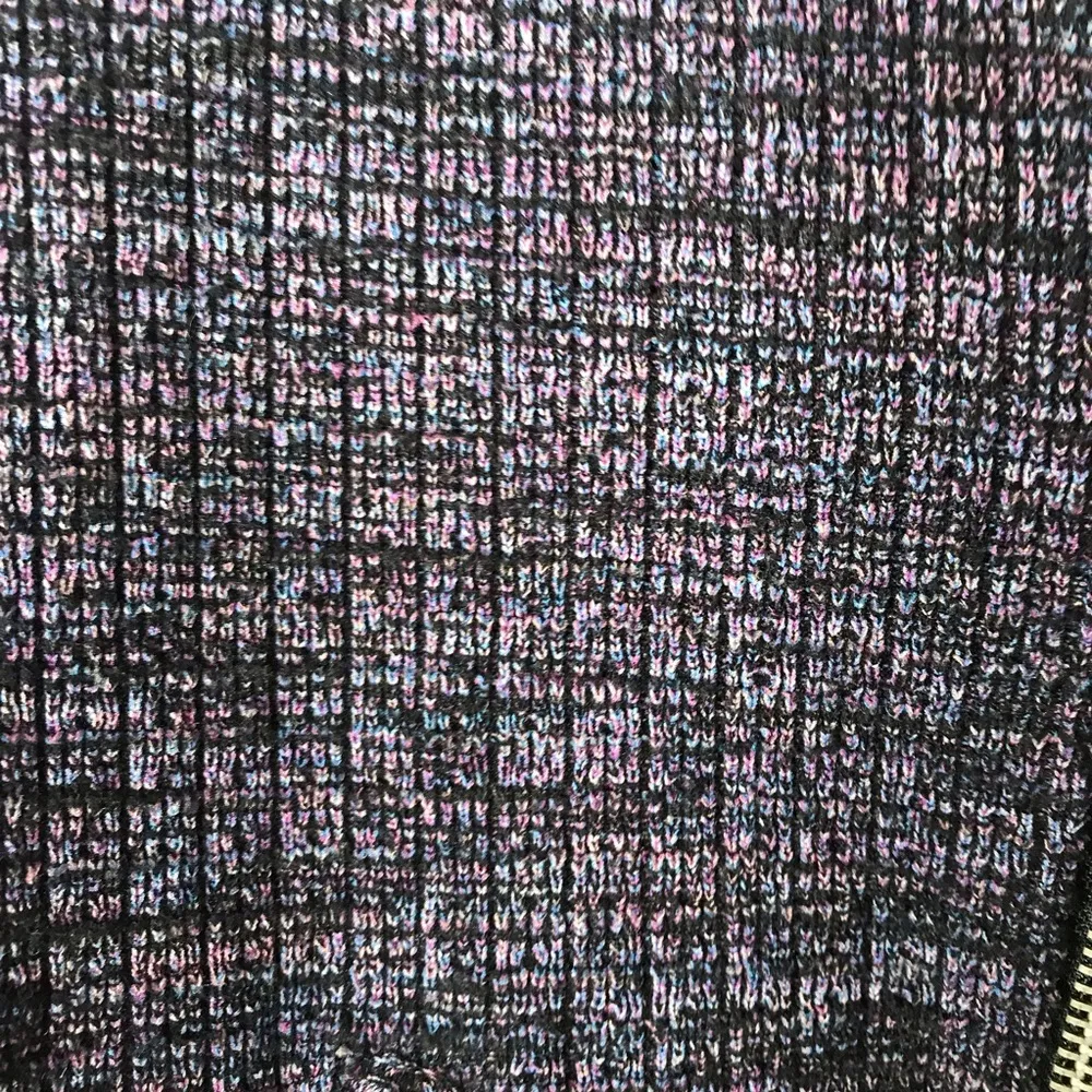 Free People Naomi Swit zip up sweater jacket Women’s Size Med. Purple black - Image 6