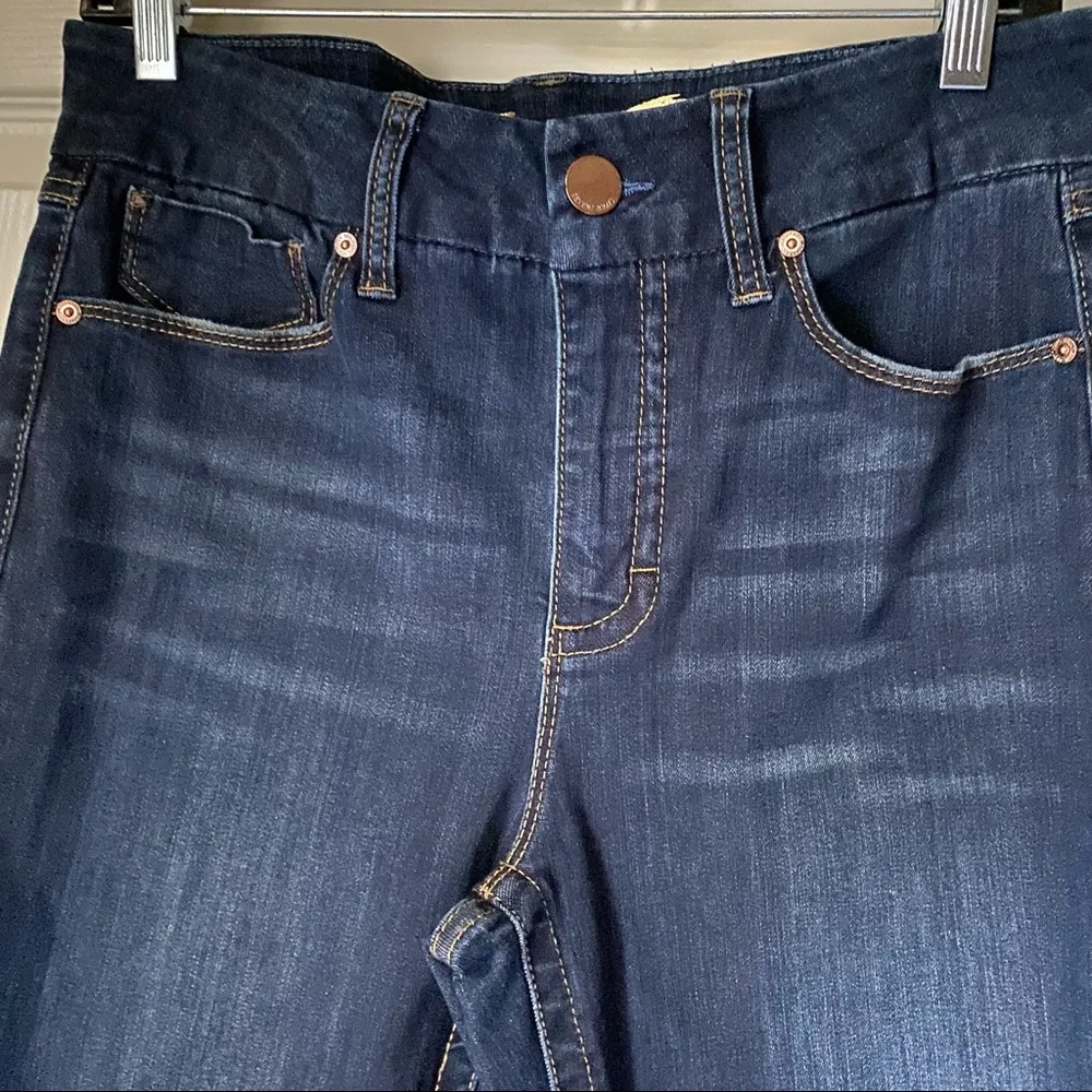 Seven7 size 10 blue jeans high-rise skinny tummyless. - Image 13