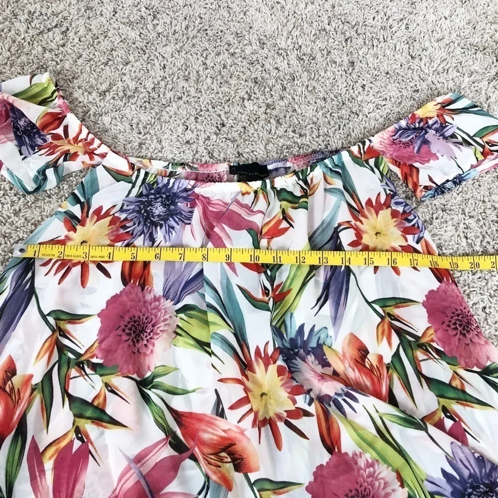 🆕 Buffalo Jeans tropic paradise off shoulder blouse top - Image 8