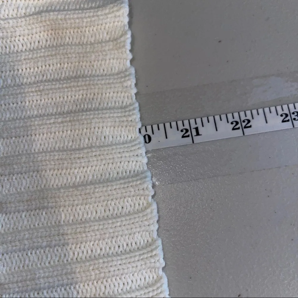 Popsugar  OFF WHITE KNITTED SWEATER SMALL - Image 5