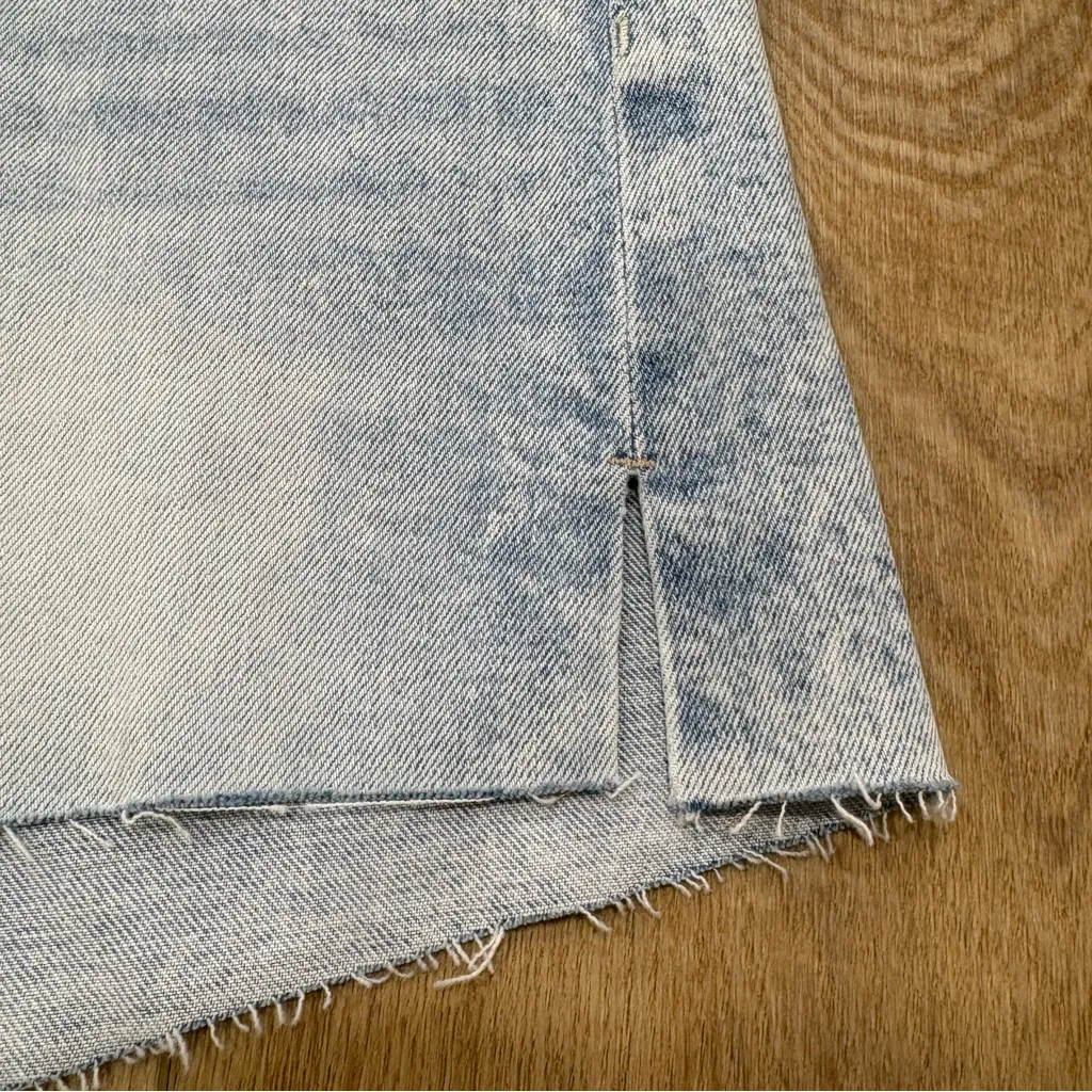 NEW! 🌟DL1961🌟 ZOIE MATERNITY DENIM CUT OFF STRETCH SHORTS ELASTIC WAIST SZ 25 - Image 3