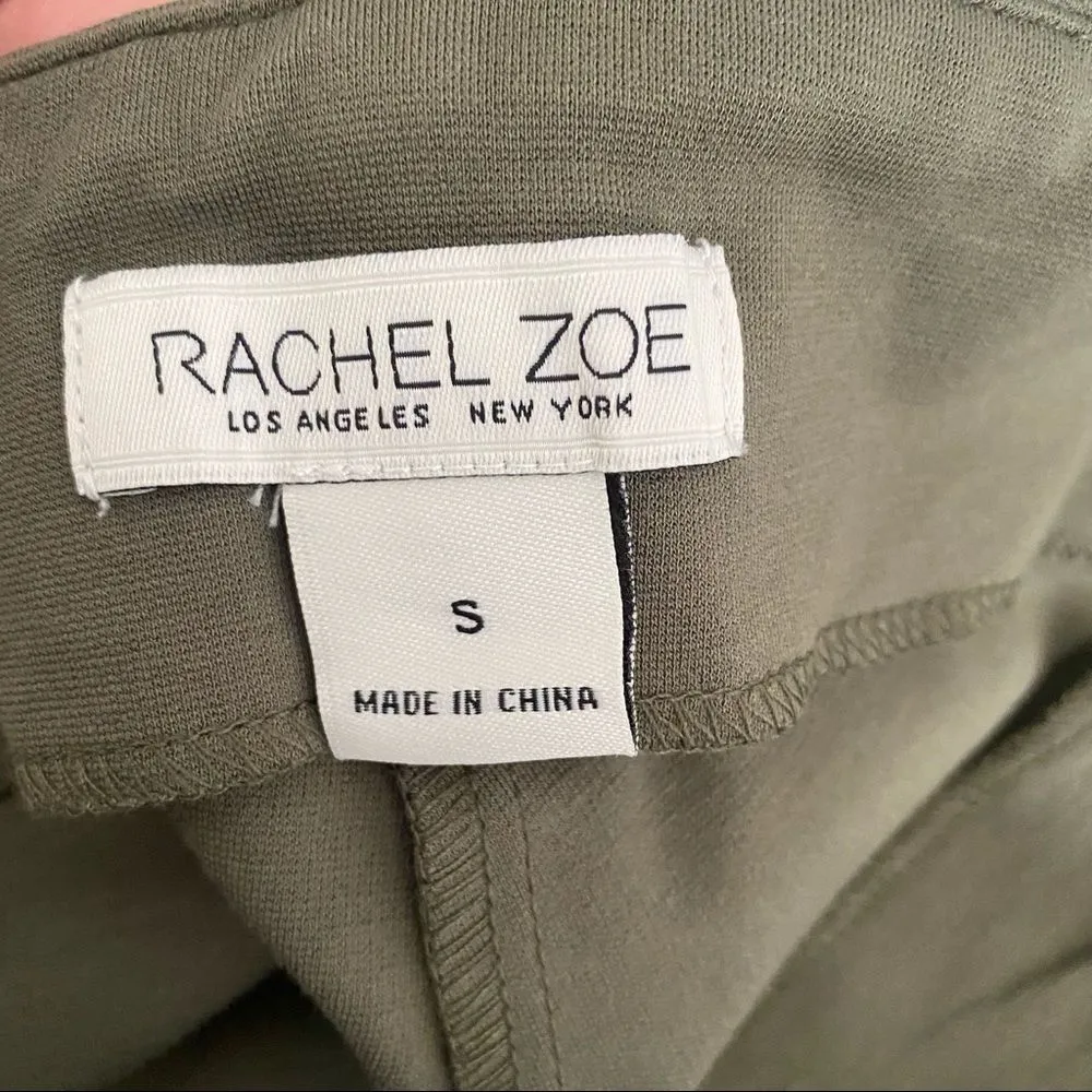 RACHEL ZOE OLIVE GREEN COMFORT LEGGINGS PANTS SZ S - Image 6
