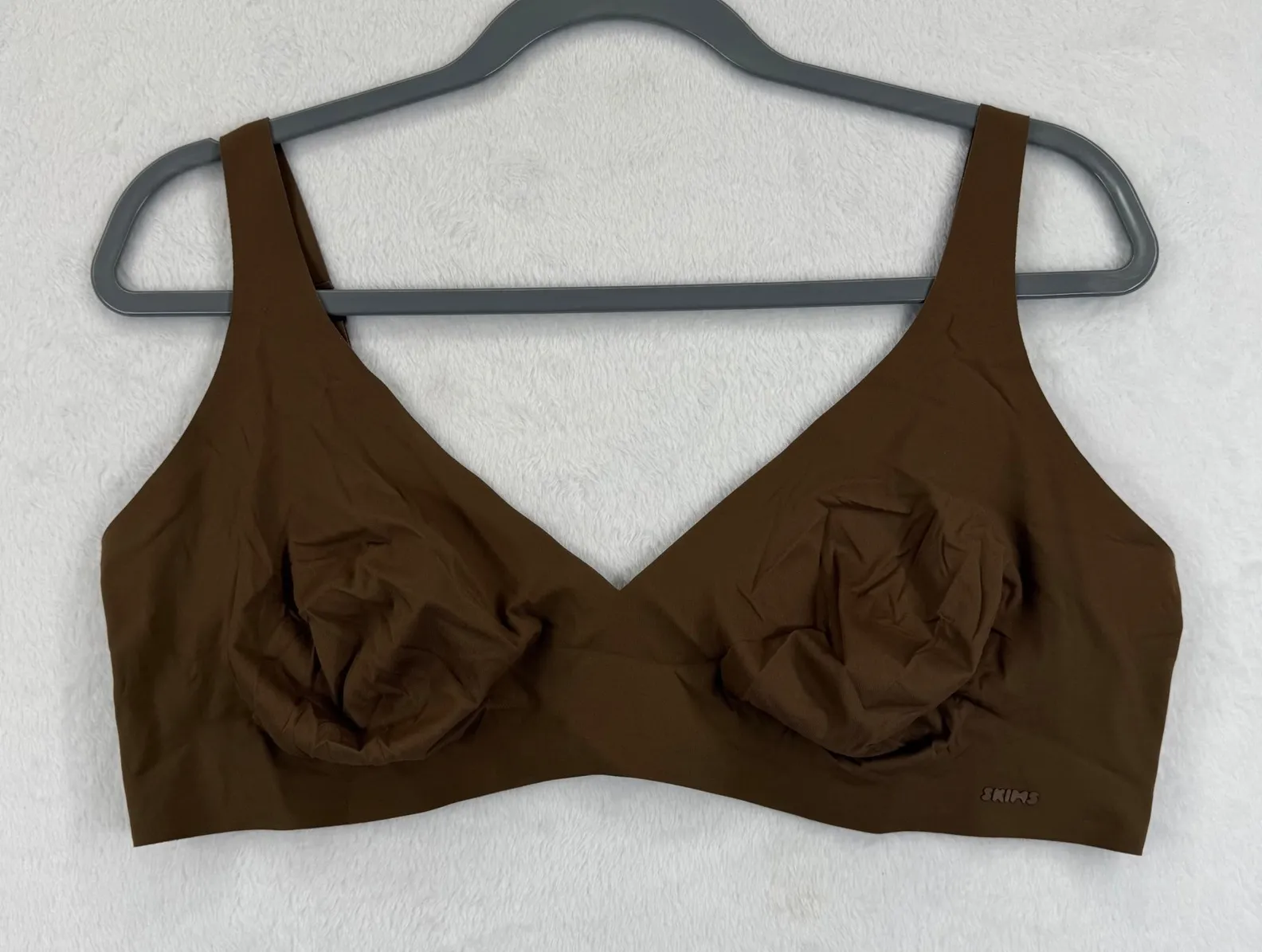 SKIMS Fits Everybody Wireless Lounge Bra Brown Size 5X Adjustable Comfort - Image 1