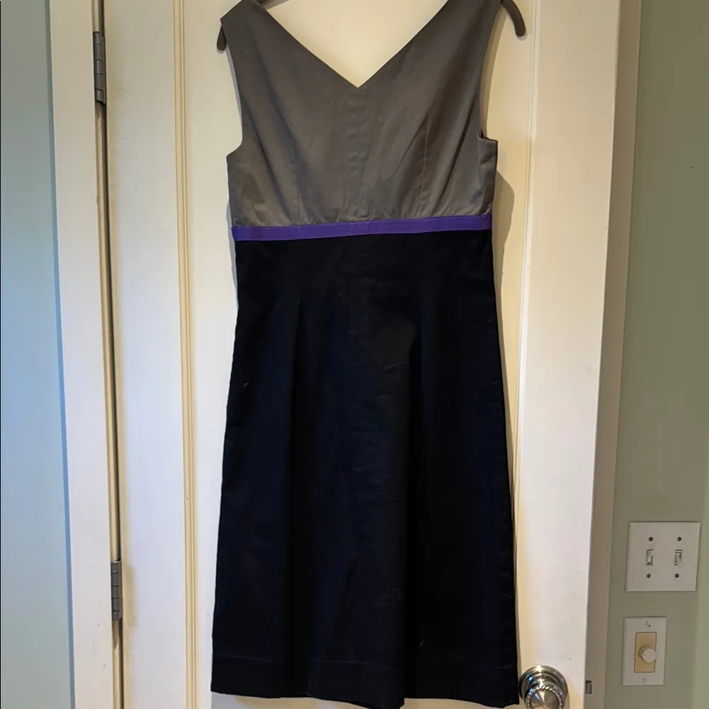 Boden Elegant Gray and Black Dress Size undefined - Image 3