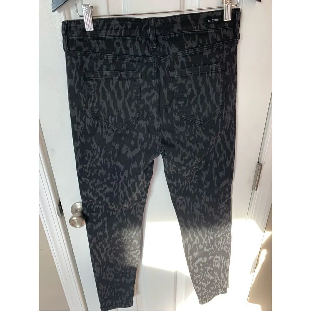 Liverpool animal print black jeans size 8/29 - Image 6
