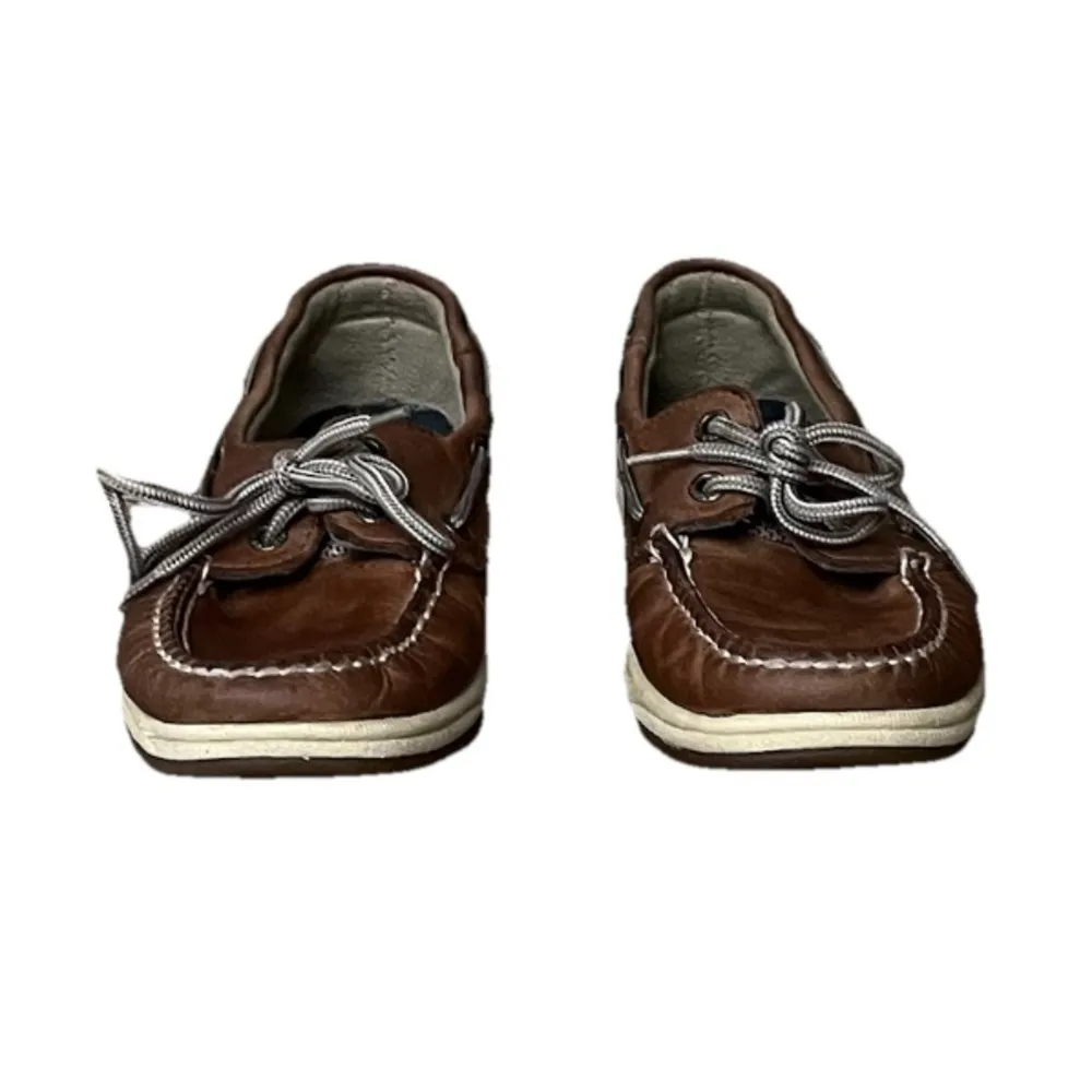 Sperry Top-Sider Intrepid 9774811 Women’s Boat Shoes 6.5M Tan Brown Leather - Image 2