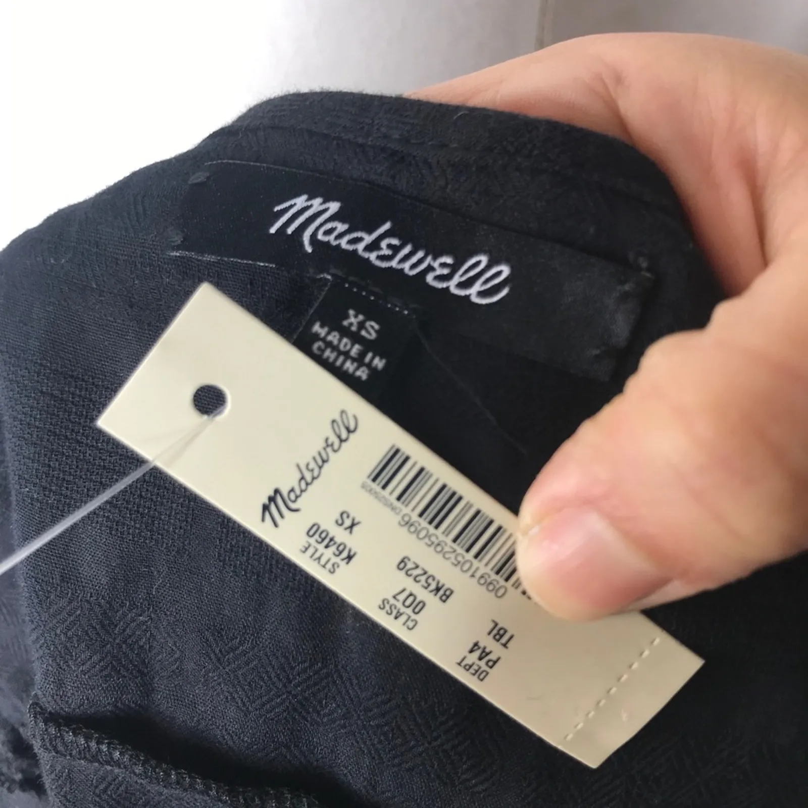 Madewell Women'sCassia Embroidered Ruffle Shift Dress Black Cotton Size XS NWT - Image 4