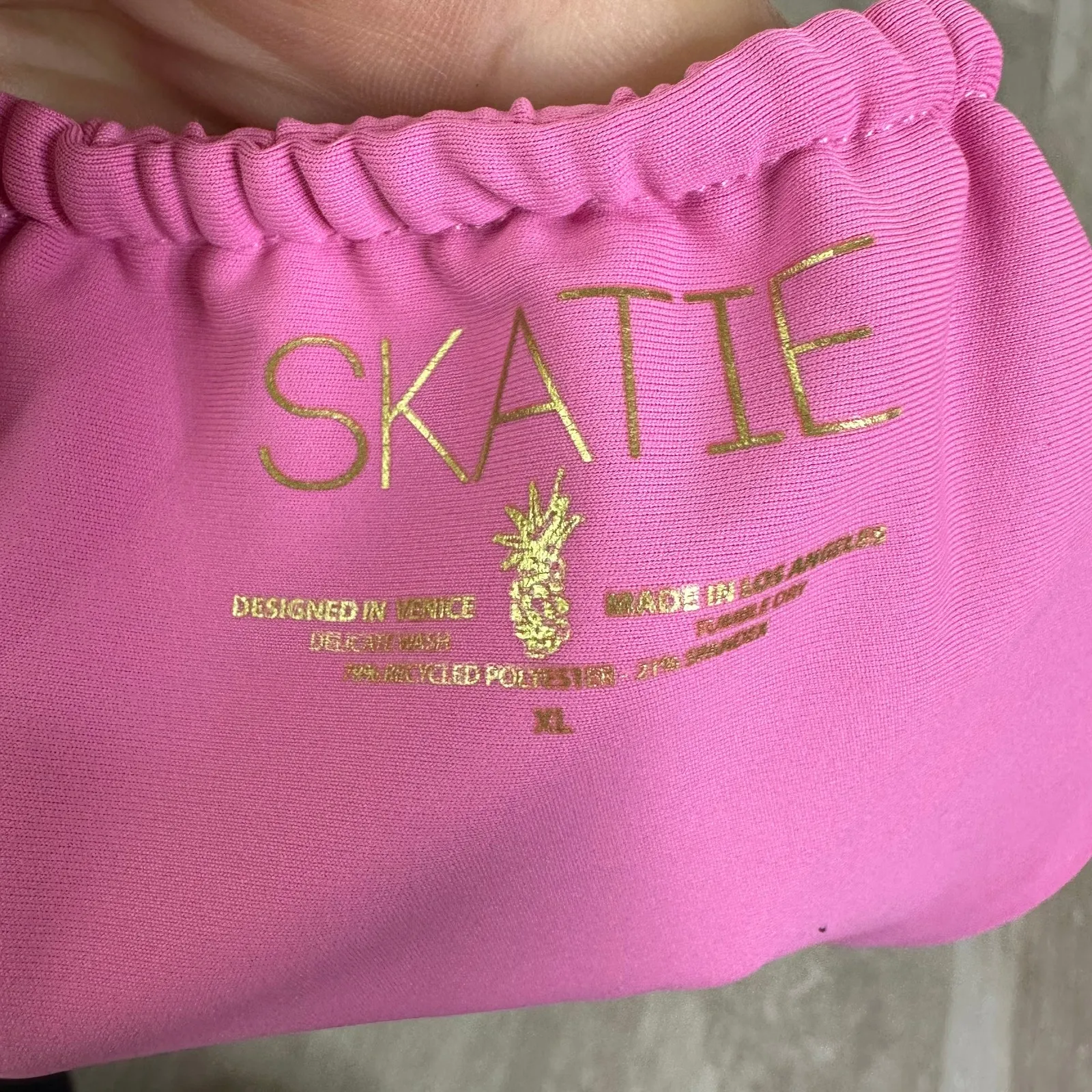 NEW Skatie X Amber Fillerup Clark Bikini Dahlia Pink Ella Top Bobbie Bottom XL - Image 9