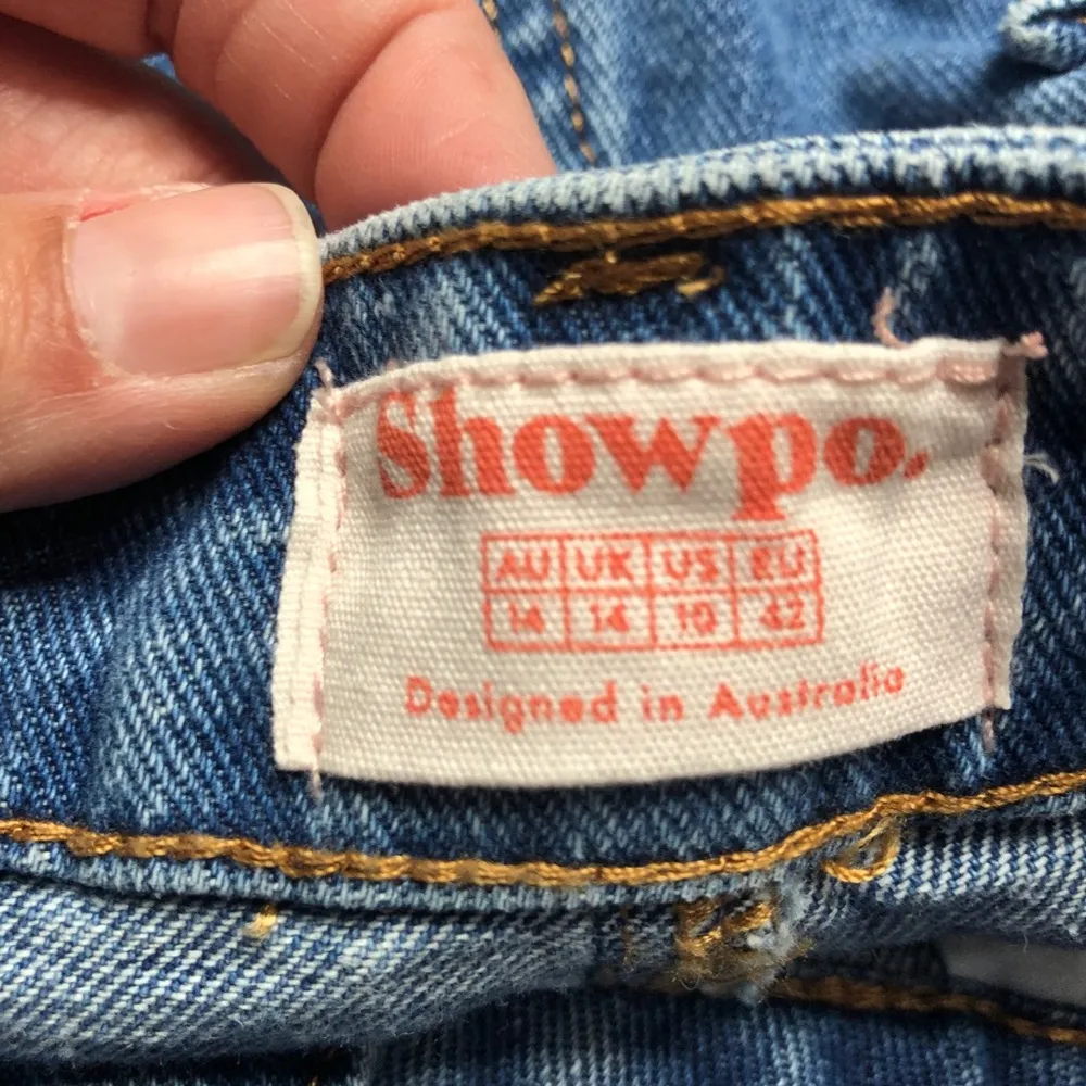 Showpo Classic Straight Mom Jeans Blue Size 10 - Image 10