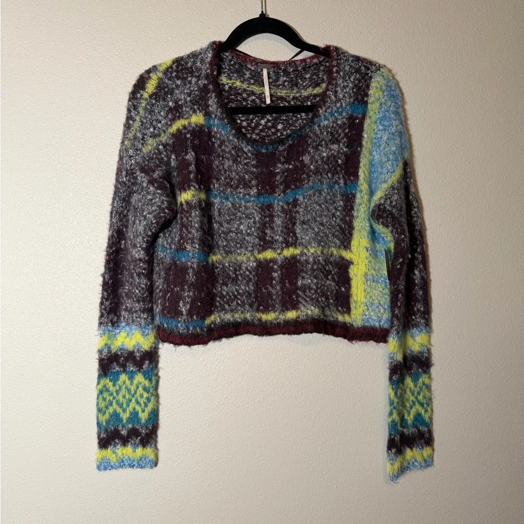 NWT Free People Emerson Pullover Cropped Sweater $148 - Image 5