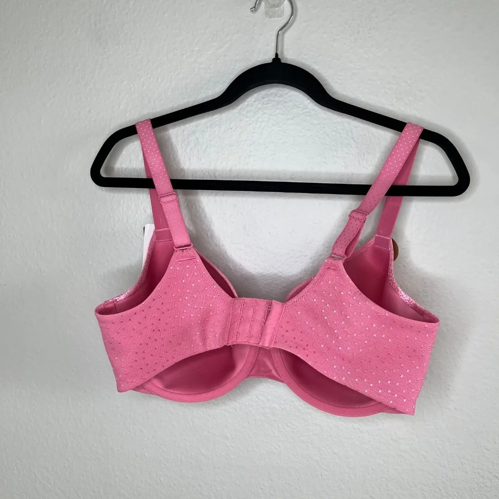 Wacoal Womens Pink Bra US 34DDD Underwire Back Appeal t-shirt bra 853303 - Image 3