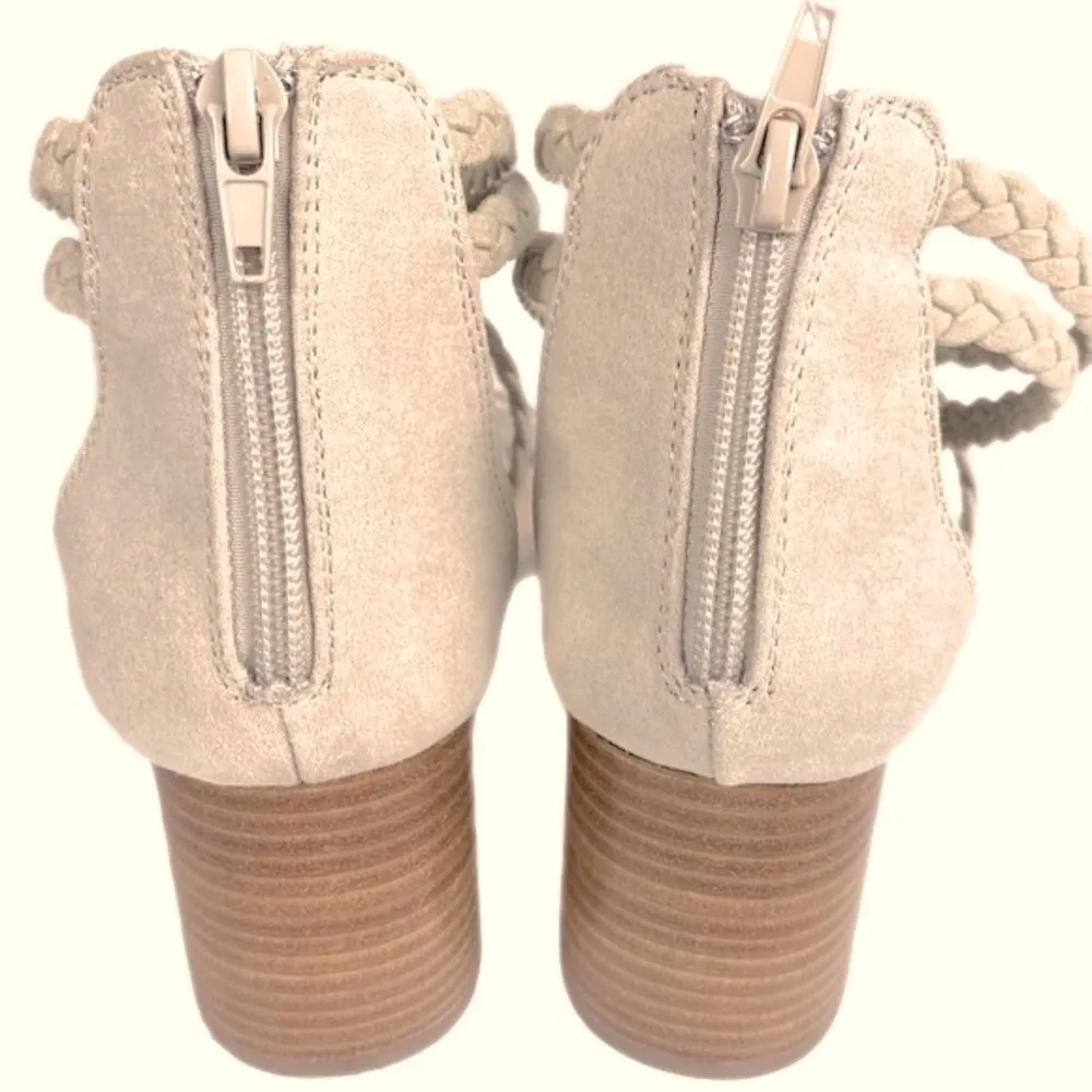 JOIE Felines braided strappy heeled sandals in Taupe Size 9 NWT No Box. - Image 6