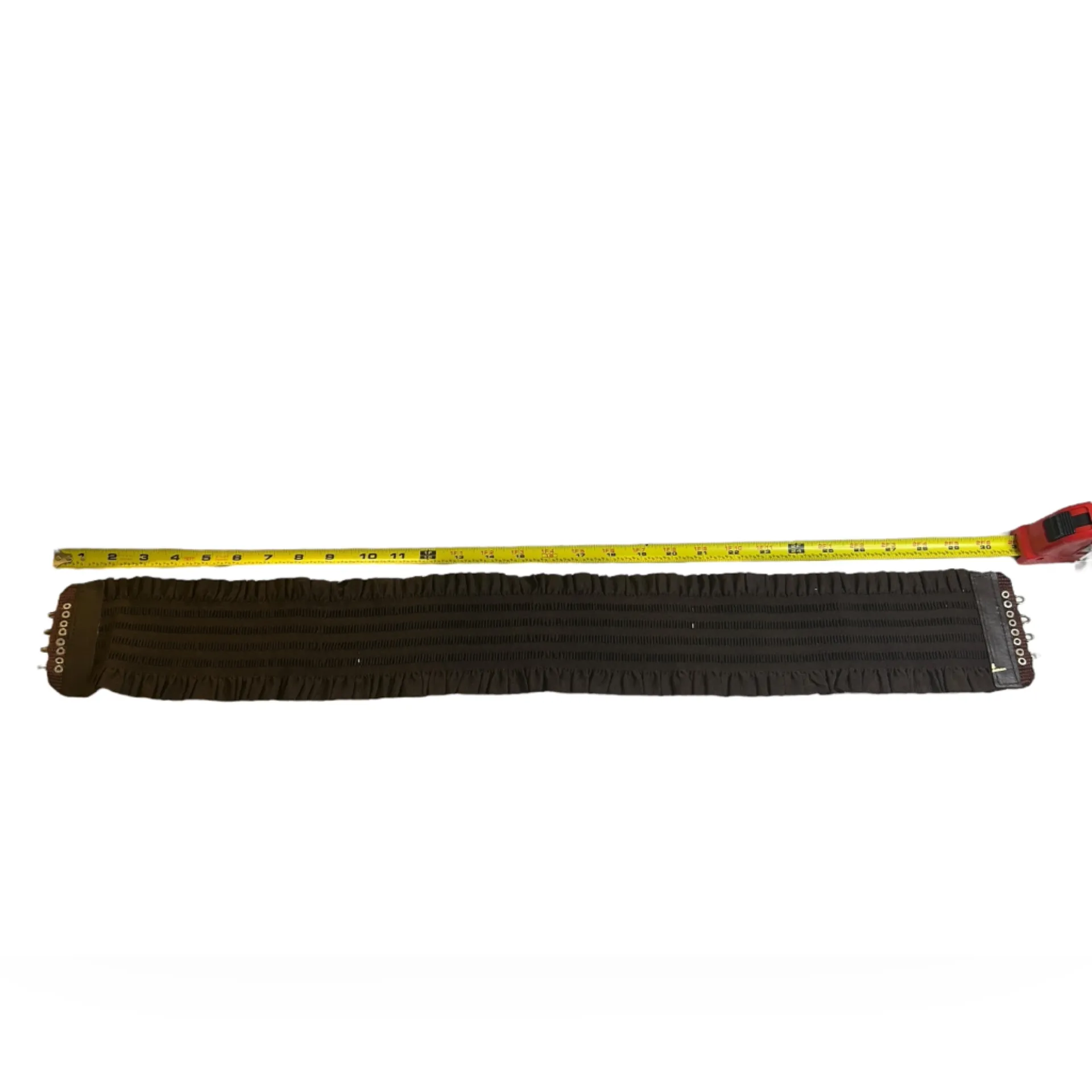 Steampunk Style Chocolate Corset Waist Belt Front Clasp | Renaissance Faire 29” Black - Image 5