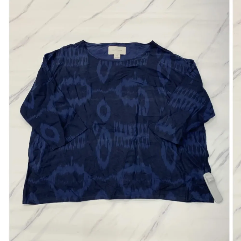 Brochu walker soft pocket printed navy blouse fall casual designer $290 boho - Image 8