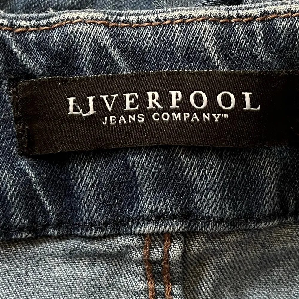 Liverpool Girlfriend Pull On High Rise Jeans Blue Petrol Wash Size 10 - Image 3