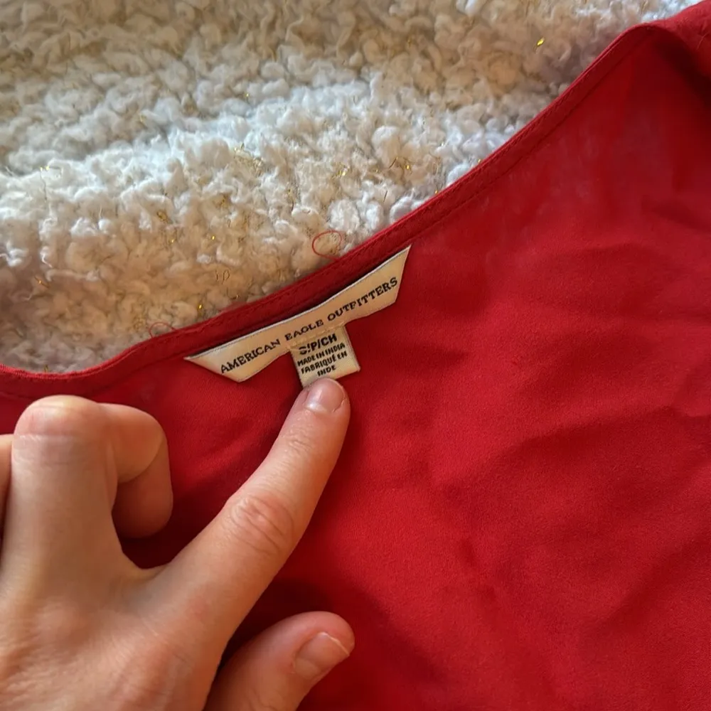 American Eagle  Red Tie Romper - Image 2