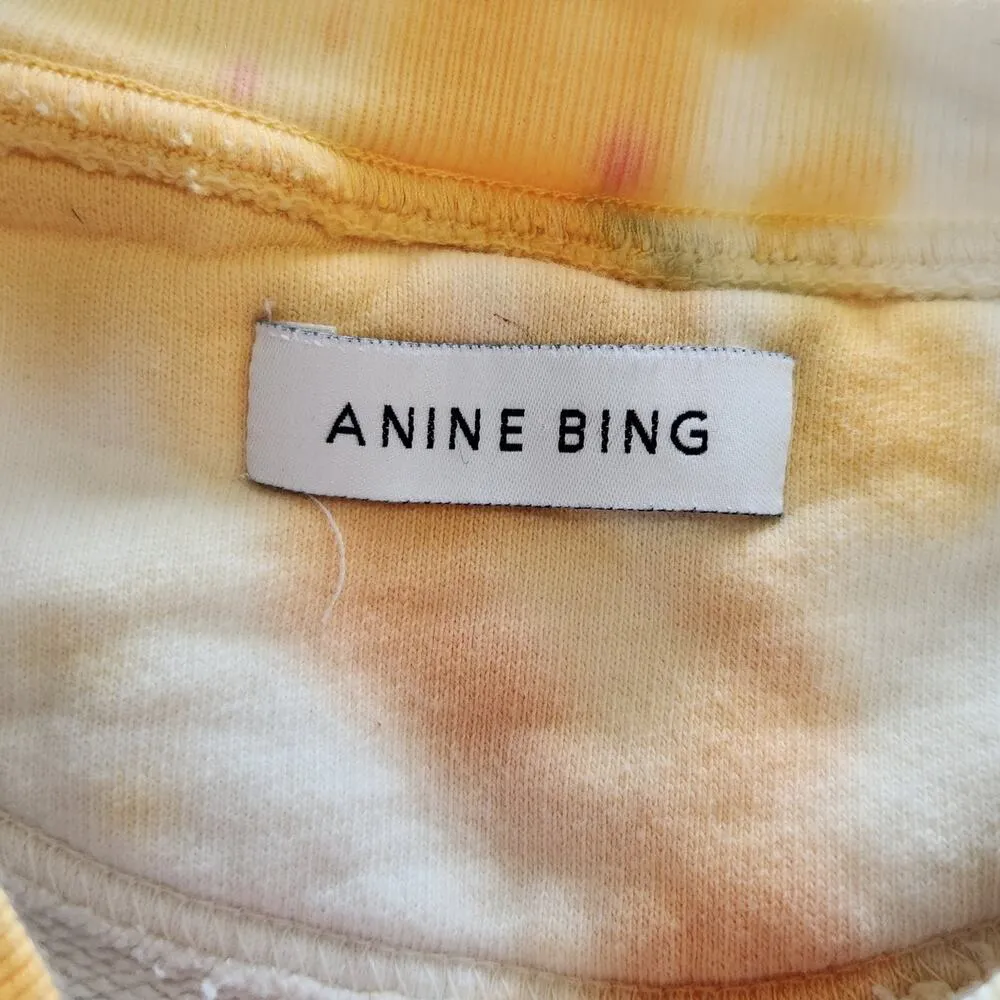 Anine Bing Outlaws Tie Dye Crew Neck Sweatshirt Cotton Pullover Size Medium - Image 7